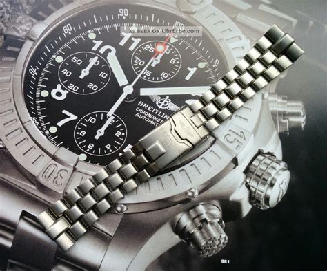 breitling rolloband|breitling titanium watch band.